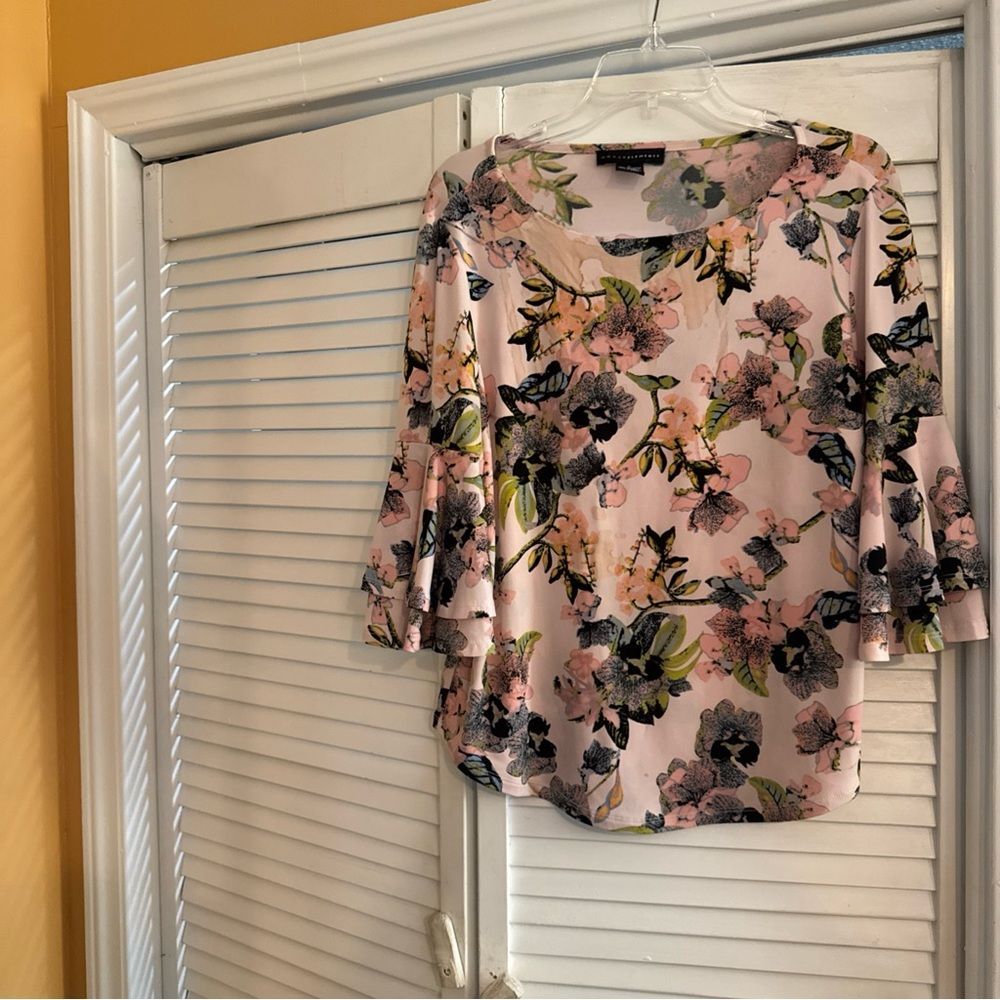 Grace Elements Pink Floral Blouse